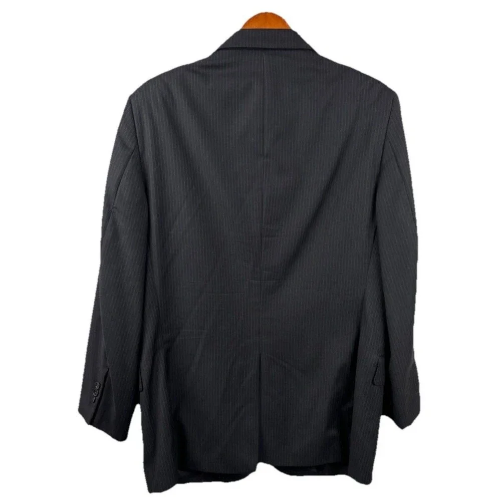 Jos A Banks Men’s Signature Gold 48L Black Pinstripe Sport Coat Jacket